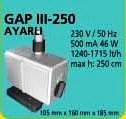 GAP III - 250 AYARLI TİP HAVUZ POMPASI