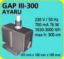 GAP III - 300 AYARLI HAVUZ POMPASI