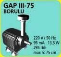 GAP III - BORULU HAVUZ POMPASI