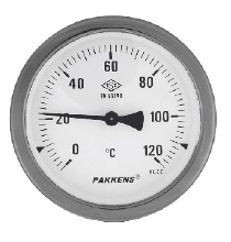 PAKKENS Q100 Bİ-METAL ARKA ÇIKIŞLI KOMPLE PASLANMAZ SICAKLIK ÖLÇERLER