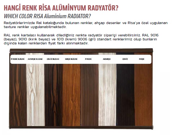 RİSA RENKLİ RADYATÖRLER