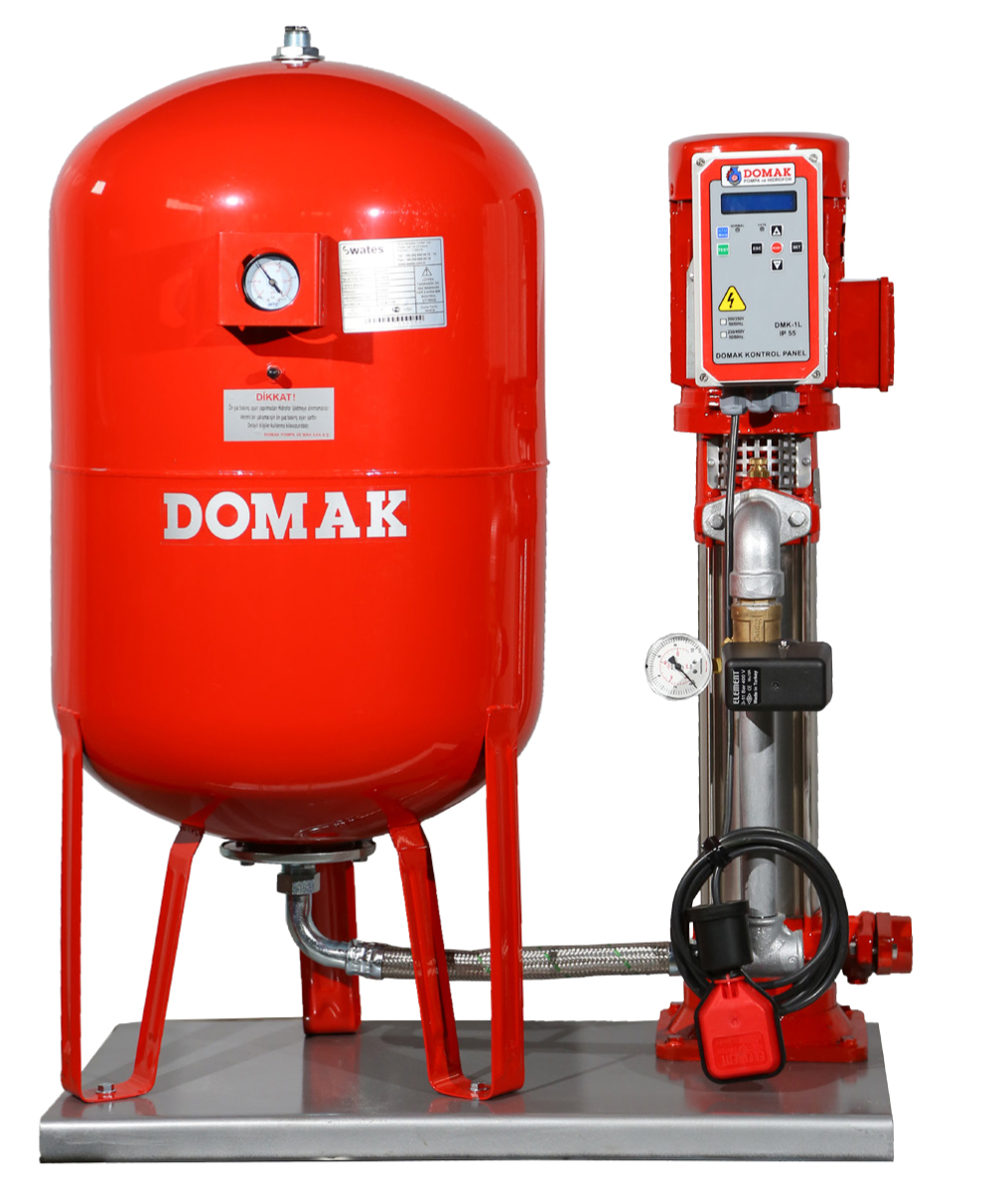 DOMAK PASLANMAZ ÇELİK GÖVDELİ TEK POMPALI TAM OTOMATİK PAKET HİDROFORLAR Türkiye, İstanbul, Ankara, İzmir, Bursa, Antalya, Adana, Konya, Şanlıurfa, Gaziantep, Kocaeli, Mersin, Kayseri, Samsun, Sakarya, Eskişehir, Erzurum, Çorum,
