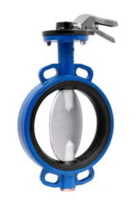 DUYAR VANA T-0910 GGG40 SFERO DÖKÜM PN16, Nipel Kaplı Sfero Klapeli EPDM / NBR Contalı Hvac Sistemleri