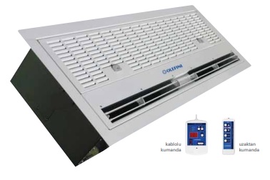 Ankastre Ticari Tip Elektrikli Isıtıcılı Hava Perdeleri